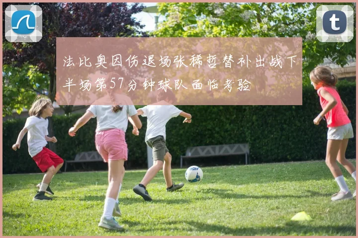 法比奥因伤退场张稀哲替补出战下半场第57分钟球队面临考验